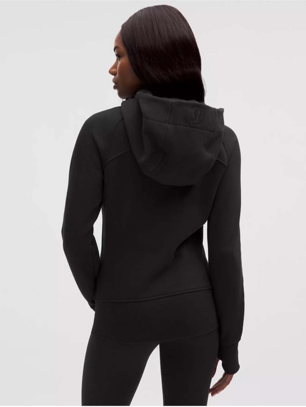 Lululemon Scuba Full Zip Hoodie Black / Gold Hardware Size 10 - Picture 2 of 6